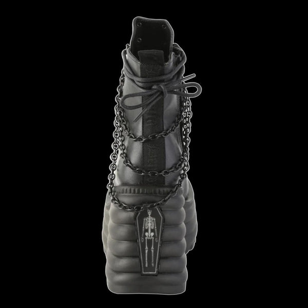 Demonia - MORTE -65 Black Vegan Leather Item # (SKU)- MOR65/BVL at