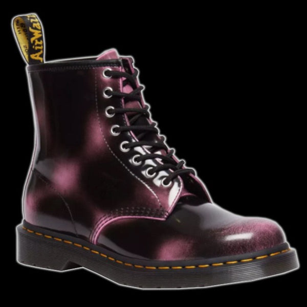 Dr Martens - 1460 Pink Rub Off Leather Boots 31815650 | Vixens and
