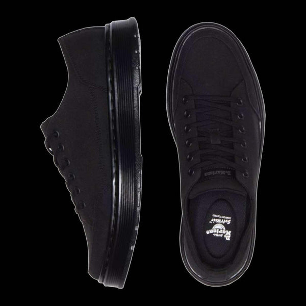 Dr Martens - 6 Eyelet Black Brookline Canvas Shoes 40661001
