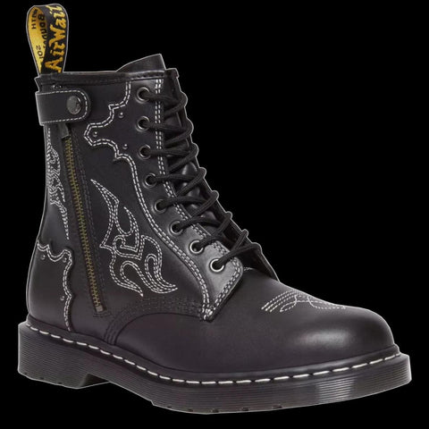 Dr Martens - Americana Gothic Leather Lace Up Boots