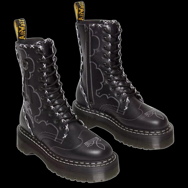 Dr Martens Jadon HI Americana Gothic Leather Platforms Vixens