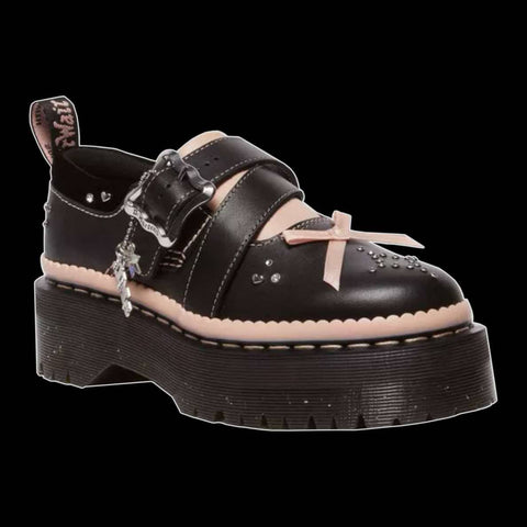 Dr Martens - Kemsley Leather Buckle Platform Shoes