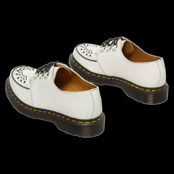 Dr Martens White Ramsey Smooth Leather Creepers 31499100