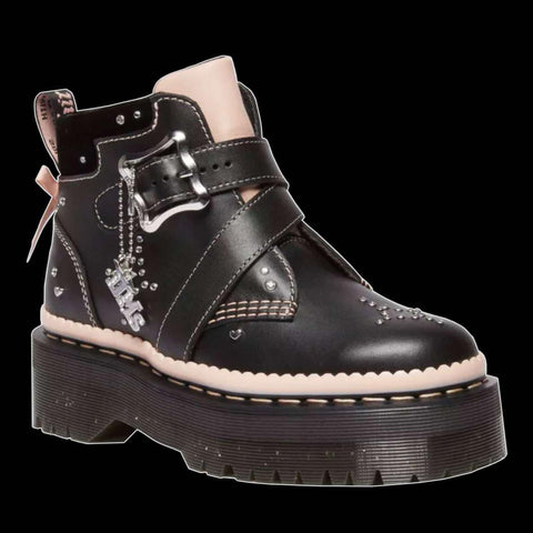 Dr Martens - Caitie Leather Buckle Platform Boots