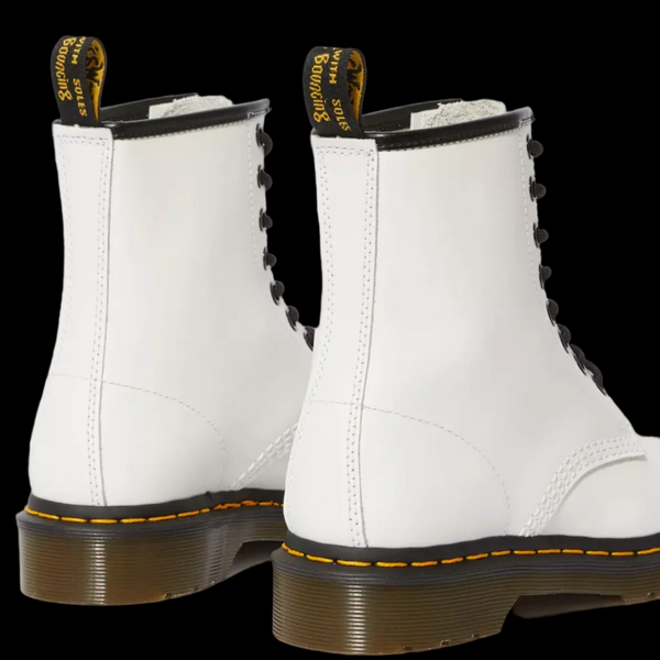 Dr Martens 8 Eyelet 1460 White Boot at FashioNation in Denver