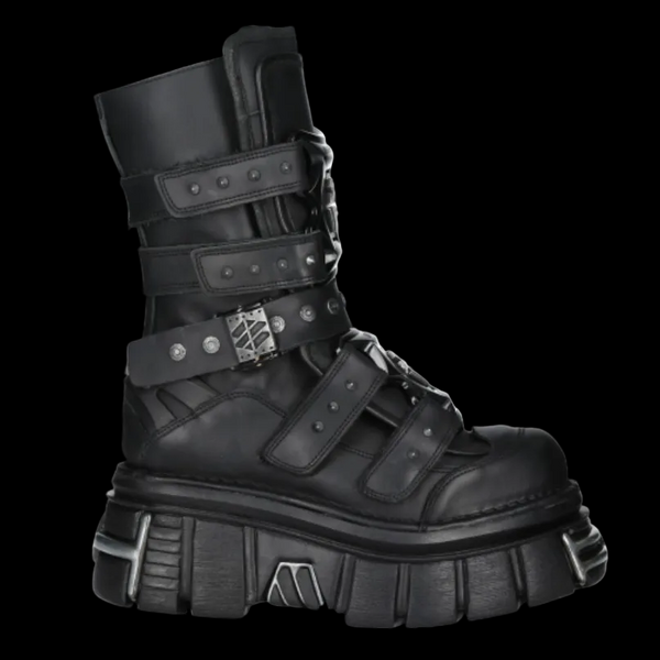 New Rock - Lich Platform Leather Boot | Vixens and Angels