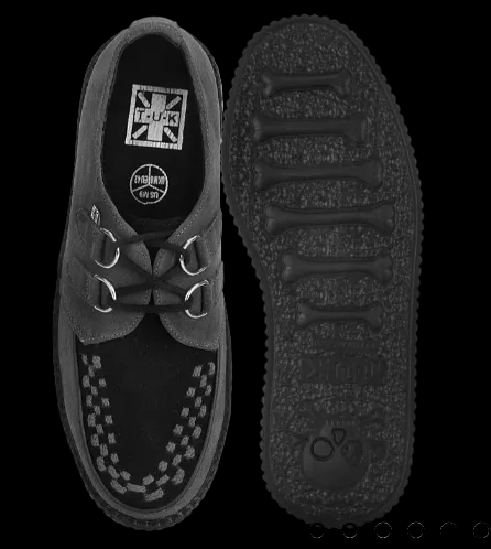 TUK Black Suede Viva Mondo Creeper Shoe | Vixens and Angels