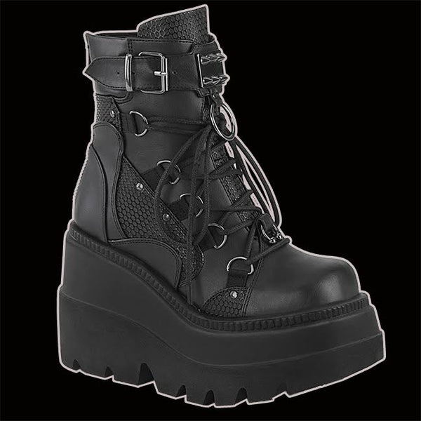 【DEMONIA】SHA60/BVL Demonia - SHAKER-60 Black Vegan Leather Item # (SKU): SHA60