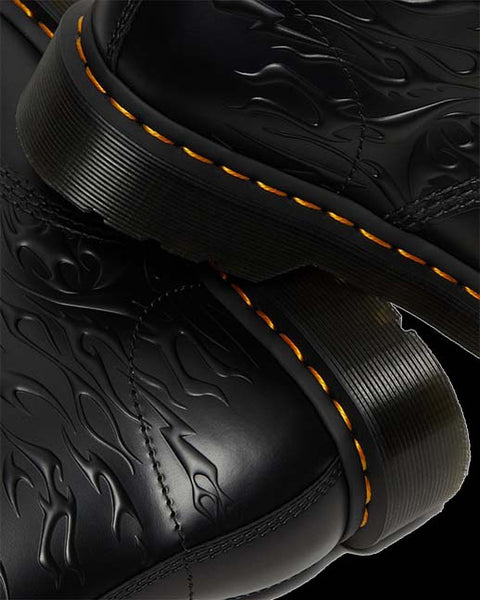 Dr Martens 8 Eyelet Black Flame Boot SKU number 27028001