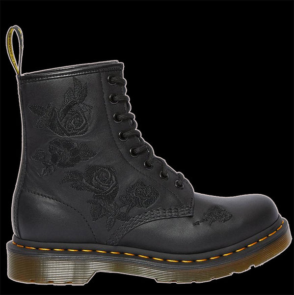 Dr martens vonda black roses discount 1460