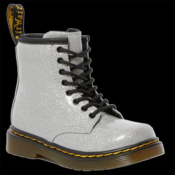 Dr martens sales glitter silver