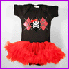 Babysitter's Nightmare - Argyle Skully Tutu Dress