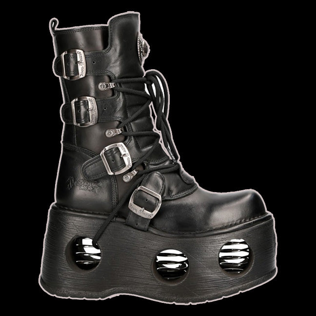 New Rock - ReCoil 4 Buckle Spring Platform Boot