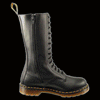 Dr Martens - 14 Eyelet Black Vonda Embroidered Zipper Boot