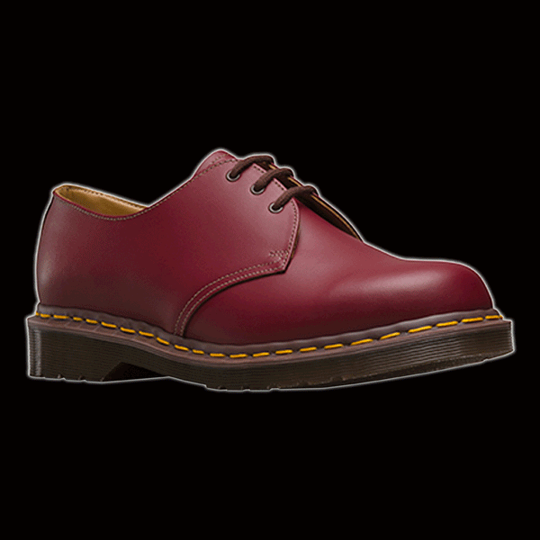 Dr Martens Eyelet Vintage Oxblood Shoe Made In England