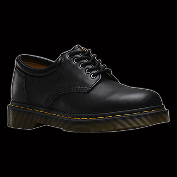 DR MARTENS 5 EYELET BLACK PADDED COLLAR SHOE Vixens and Angels