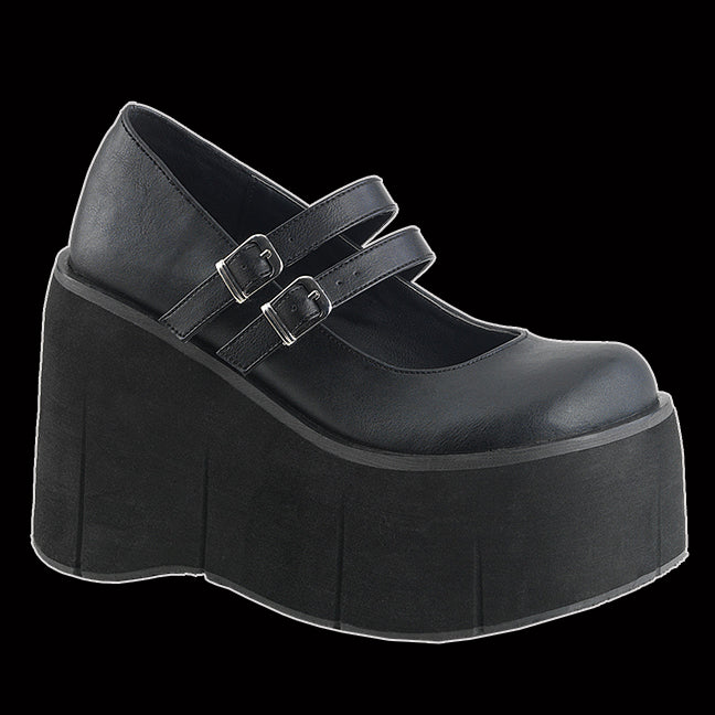 Demonia - Kera Black Vegan leather Mary Jane Shoe