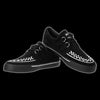 TUK - Black + White Suede D-Ring VLK Creeper Sneaker Shoe