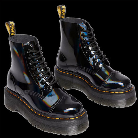 Dr Martens - Black Rainbow Holographic Sinclair