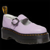 Dr Martens - Lilac Addina Flower Buckle Leather Platform Shoes