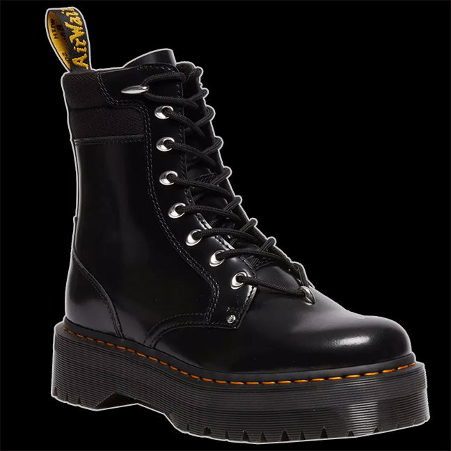 Dr. MARTENS ★ JADON HDW Ⅱ BUTTERO LEATHER Dr Martens 8 Eyelet Black 1460 Jadon Platform Boot 15265001