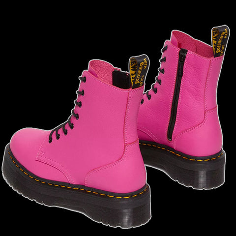 Dr Martens - 8 Pink Soft Jadon Platform Shoes