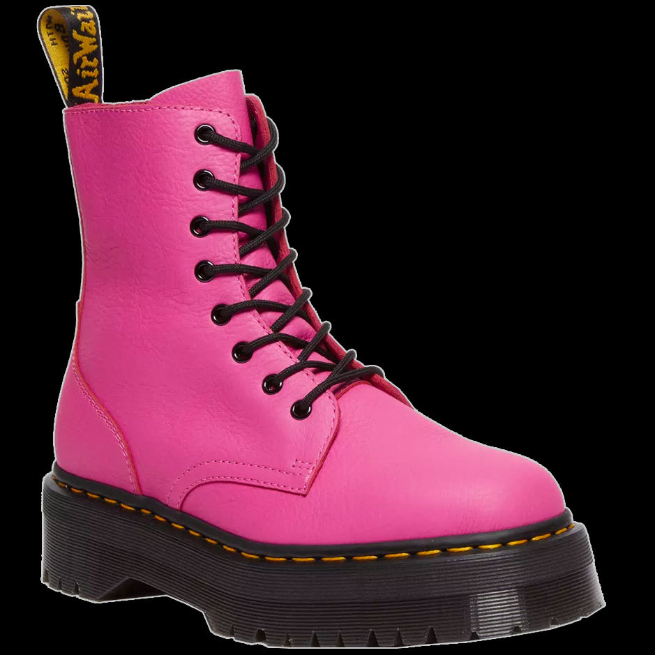 Dr Martens - 8 Pink Soft Jadon Platform Shoes