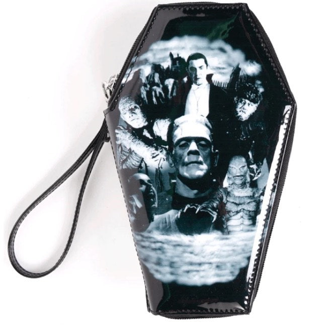 Rock Rebel - Monster Collage Coffin Wallet