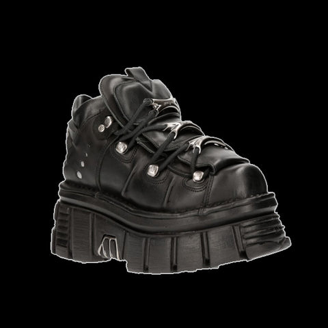 New Rock - HarleyQuinn Platform Leather Ankle Boots