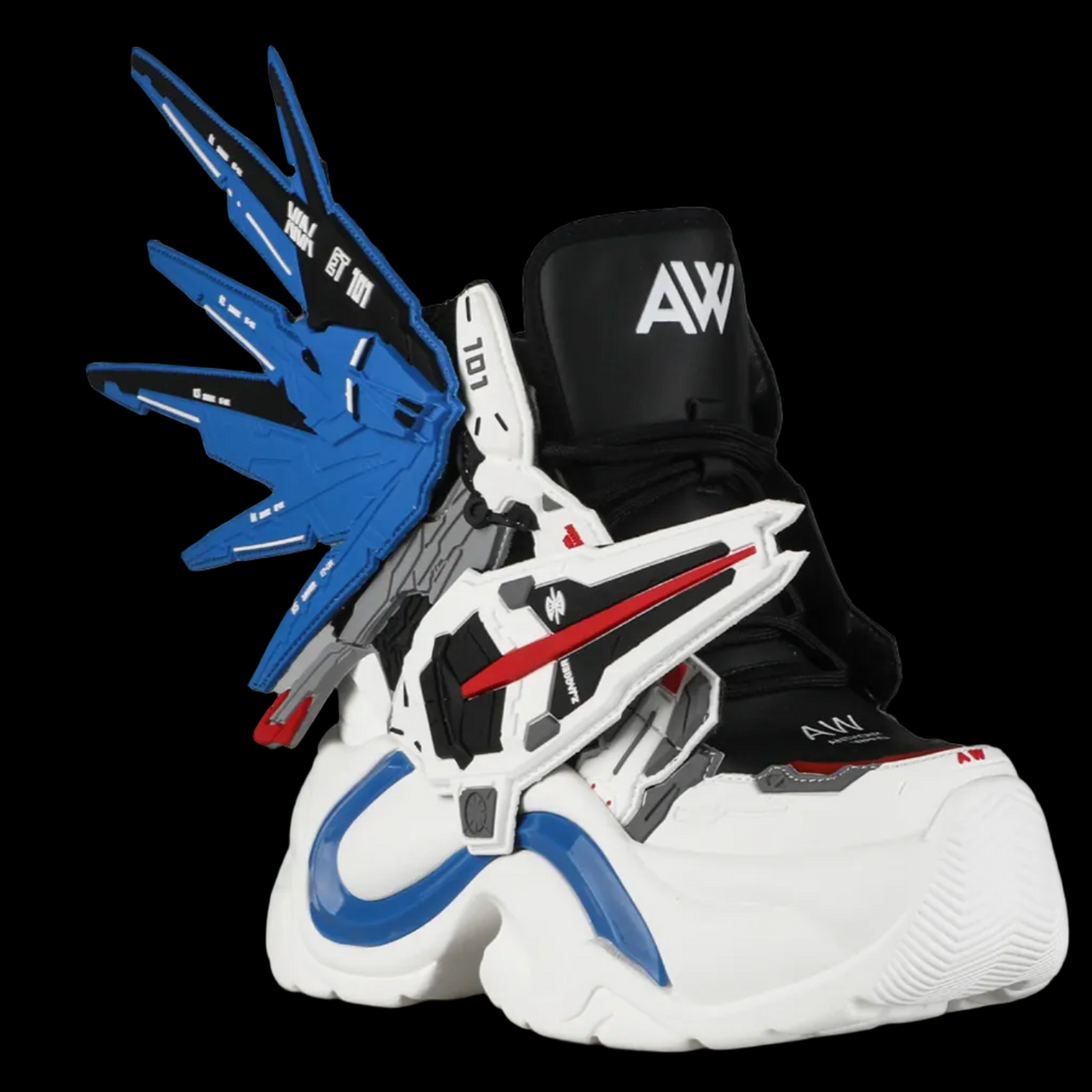 Anthony Wang - Blue Gundam Hidden Heel Platform Wing Shoes