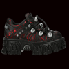 New Rock - Bowser Flame Ankle Boot