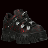 New Rock - Bowser Flame Ankle Boot