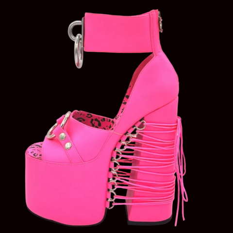 Charla Tedrick  - Pink Kink Spice Platform Heels