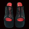 Charla Tedrick  - Spinderella Spider Mesh Platform Shoes