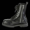 Demonia - Riot 10 Eyelet Black Steel-Toe Boot