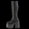 Demonia - Black Gogo Camel Platform Boots