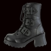 Demonia - Bratty-118 Heeled Platform Buckle Boots