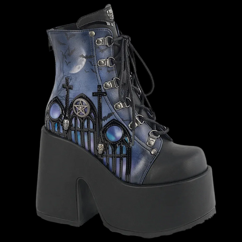 Demonia - Cathedral Platform Camel 203 Boot