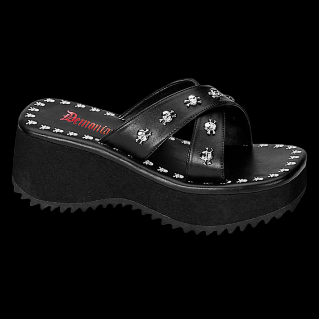 Demonia - Skull Stud Sandal Flip-05
