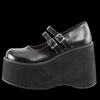 Demonia - Kera Black Vegan leather Mary Jane Shoe