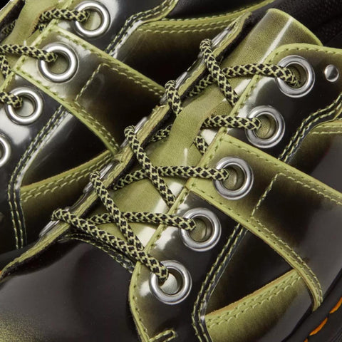 Dr Martens - 5-Eye Lime Rub Off Max Leather Platform Shoes