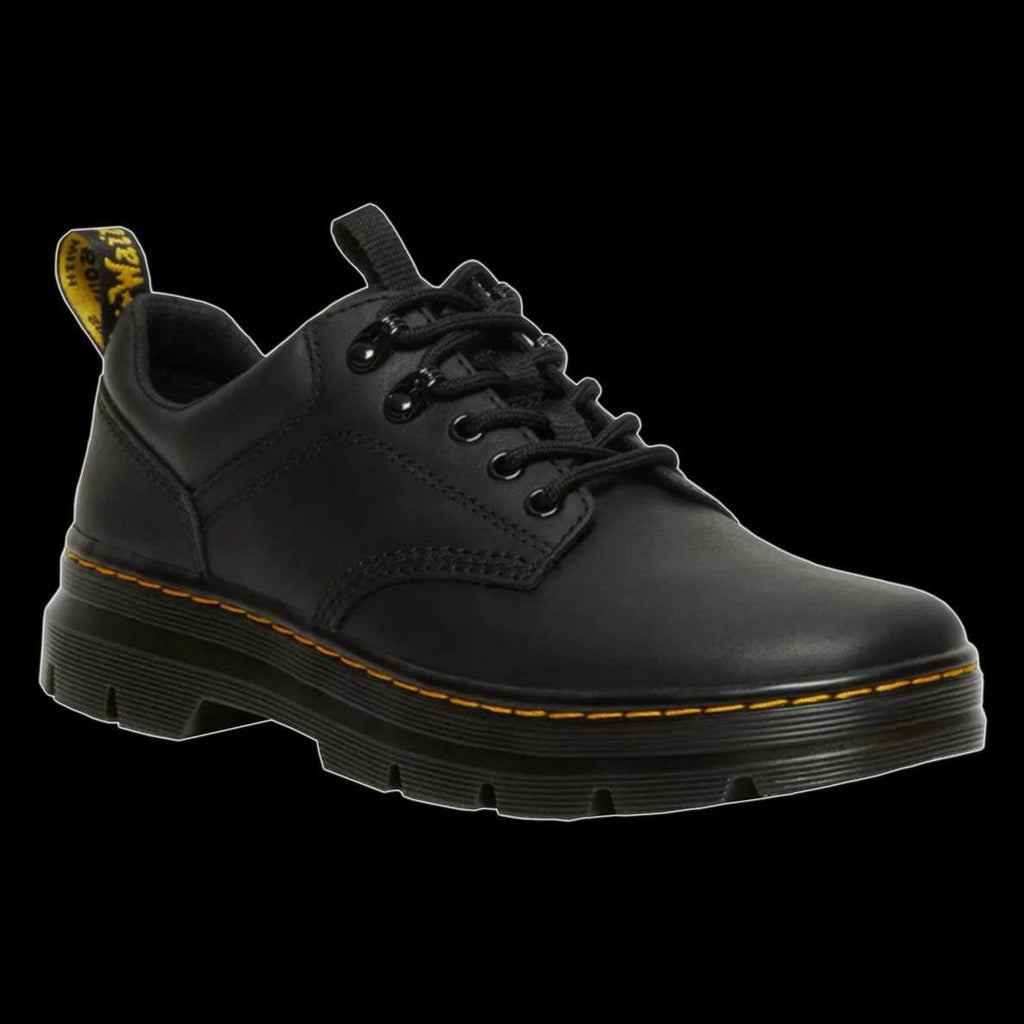 Dr Martens - 6 Eyelet Black Reeder Wyoming Leather Utility Shoe