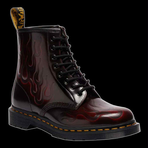 Dr Martens - 8 Eyelet Inferno Arcadia Rub Off Leather Boots