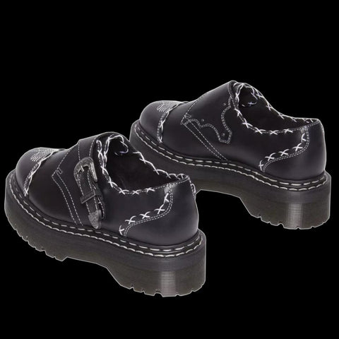 Dr Martens - Monk Americana Gothic Leather Platform Shoes
