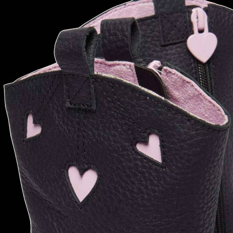 Dr Martens - Youth Pink Heart Boots