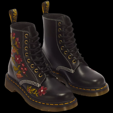 Dr Martens - 1460 Pascal Floral 8 Eye Wanama Leather Boots