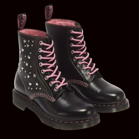 Dr Martens - 1460 Pascal Hearts & Stars Lace Up Boots