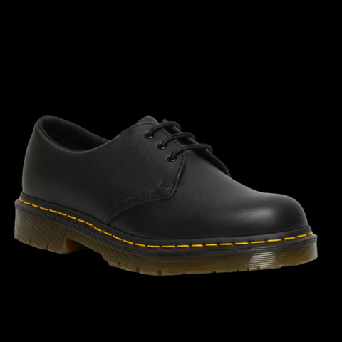Dr Martens - 3 Eyelet Black Slip Resistant Shoe
