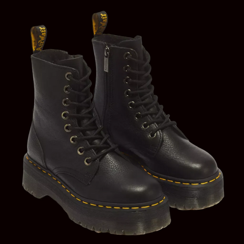 Dr Martens - 8 Eyelet Jadon Pisa Leather Platform Boots