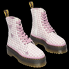 Dr Martens - Pink Plaid Heart Platform Jadon Boots